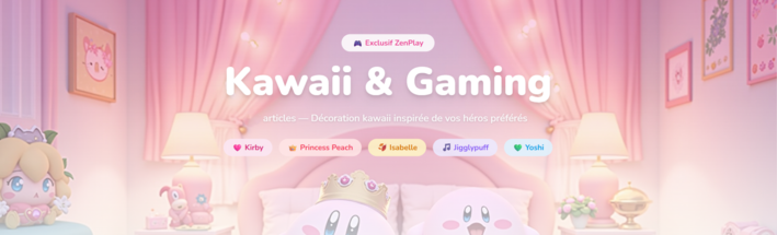 kwaii gaming bannière